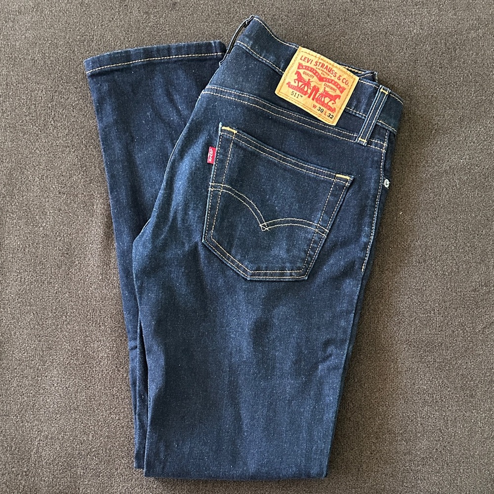 Levi's Men's Dark Blue Relaxed 511 Jeans